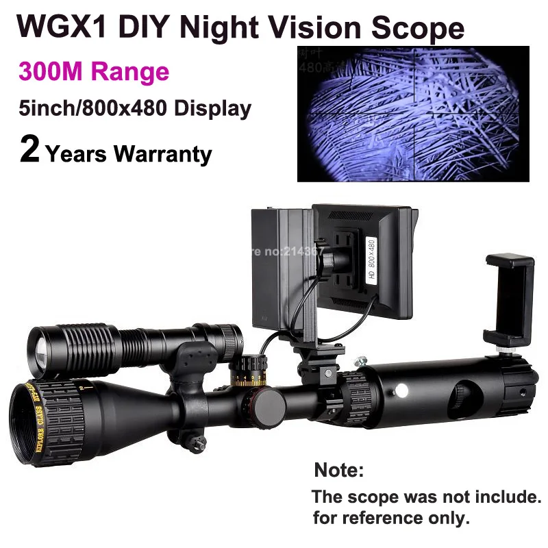 

WGX1 300M Range DIY Night Vision Scope with 5w Laser Flashlight Hunting Night Vision Riflescope NV Scope Monocular On Sales