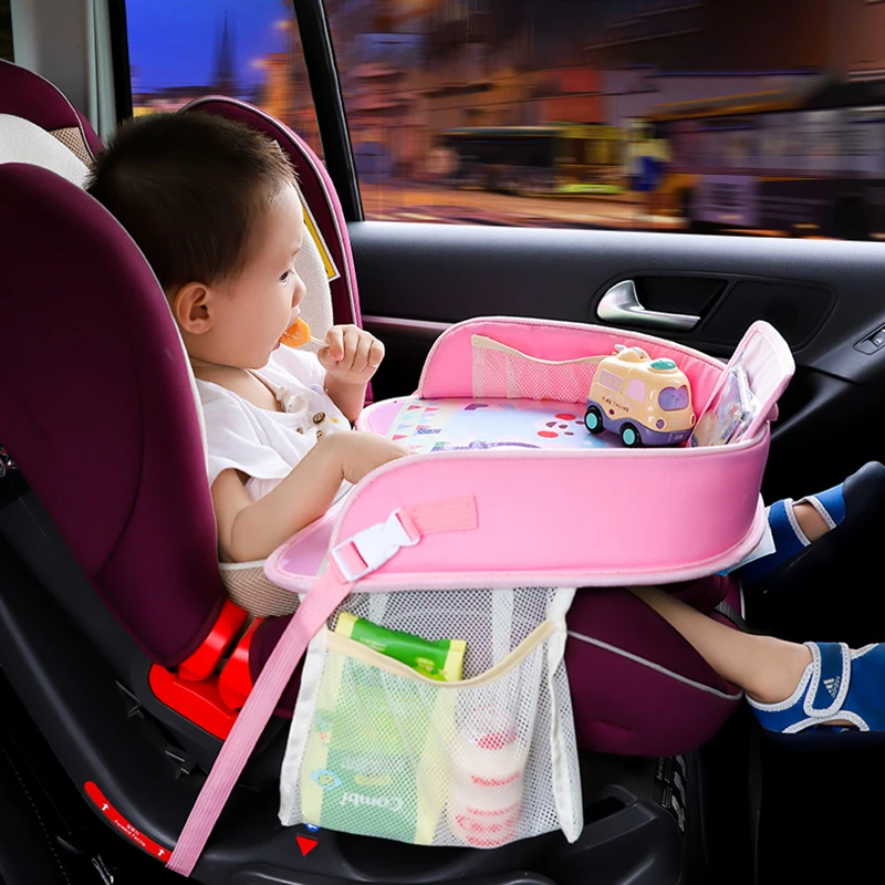 Bandeja de viaje para coche para niños, asiento de seguridad de asiento, placa de asiento de coche, mesa de Pintura de coches, silla multifunción, accesorios cochecito|Almacenamiento y organizadores| - AliExpress