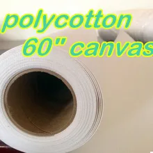6"* 18 м 420gsm матовая поли-хлопок холст латекс напечатанное цифровым методом фото рулон холста