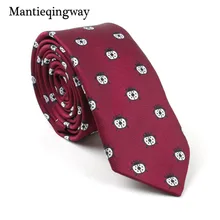Mantieqingway тонкие галстуки мужские 19 видов стилей жаккардовые галстуки с узором автомобилей животных в форме растения Gravata Mens галстук для свадебной вечеринки