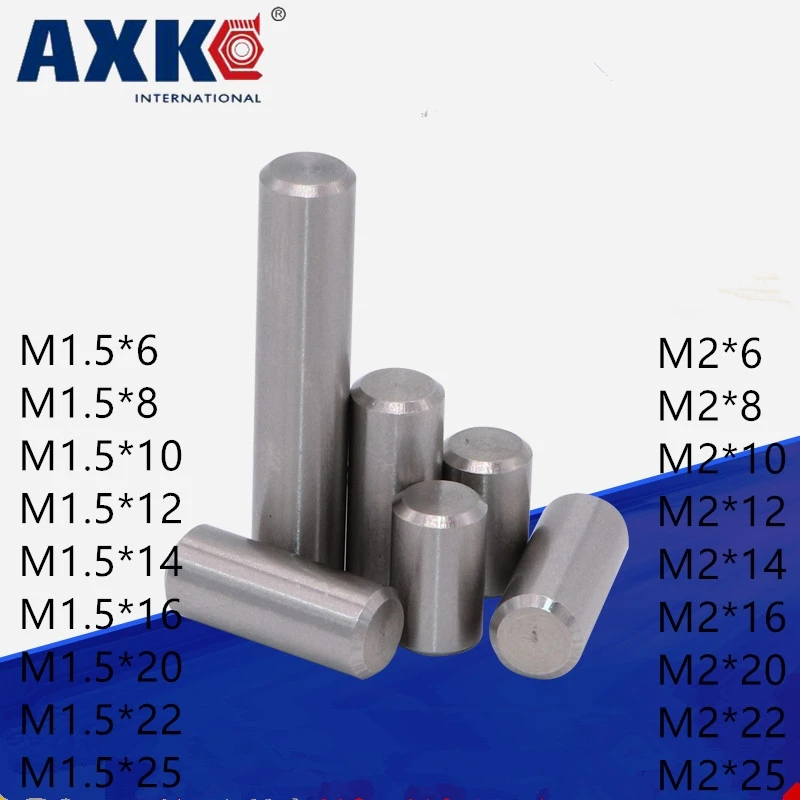 

AXK NEW GB119 Standard 304 stainless steel cylindrical pin Solid pin M1.5 M2