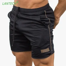 LANTECH Men Running Shorts Jogging Bodybuilding Muscle Workout Training Sports Sportswear Fitness Exercise Gym Shorts Clothes lantech men hot sweat jacket running jacket sports sportswear sauna run training fitness exercise gym jacket clothes long sleeve