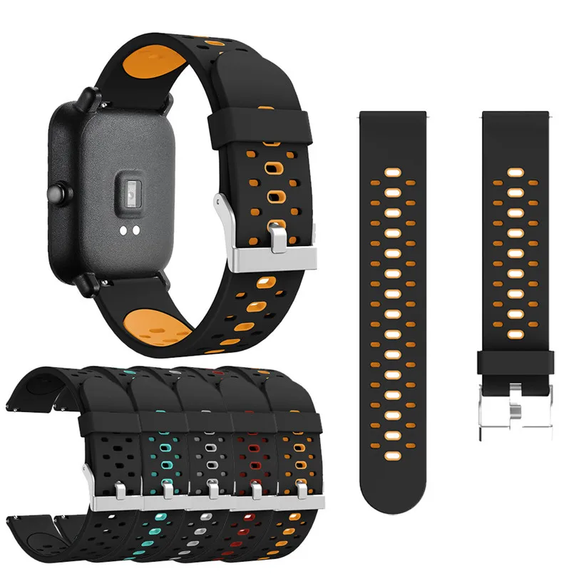 Universal Lightweight Ventilate Replaceable Wrist Strap Breathable Sport Wristband For HUANI AMAZFIT Youth Sports Watch 40MAY2925