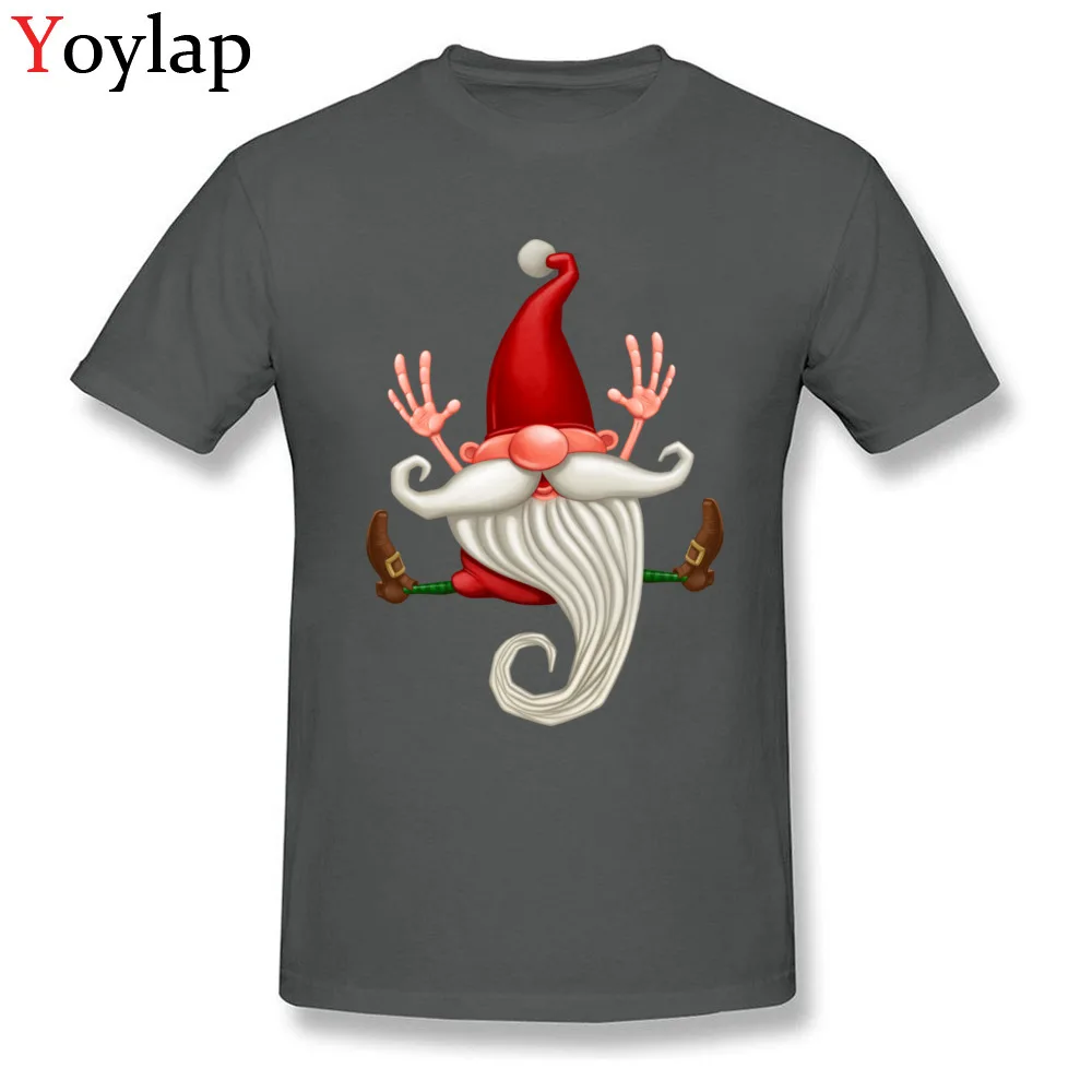 New Fashion Summer T-shirts Short Sleeve Pure Cotton Santa Claus jumping Round Neck Adult Tops Tees Funny Summer/Autumn Tee-Shirt carbon