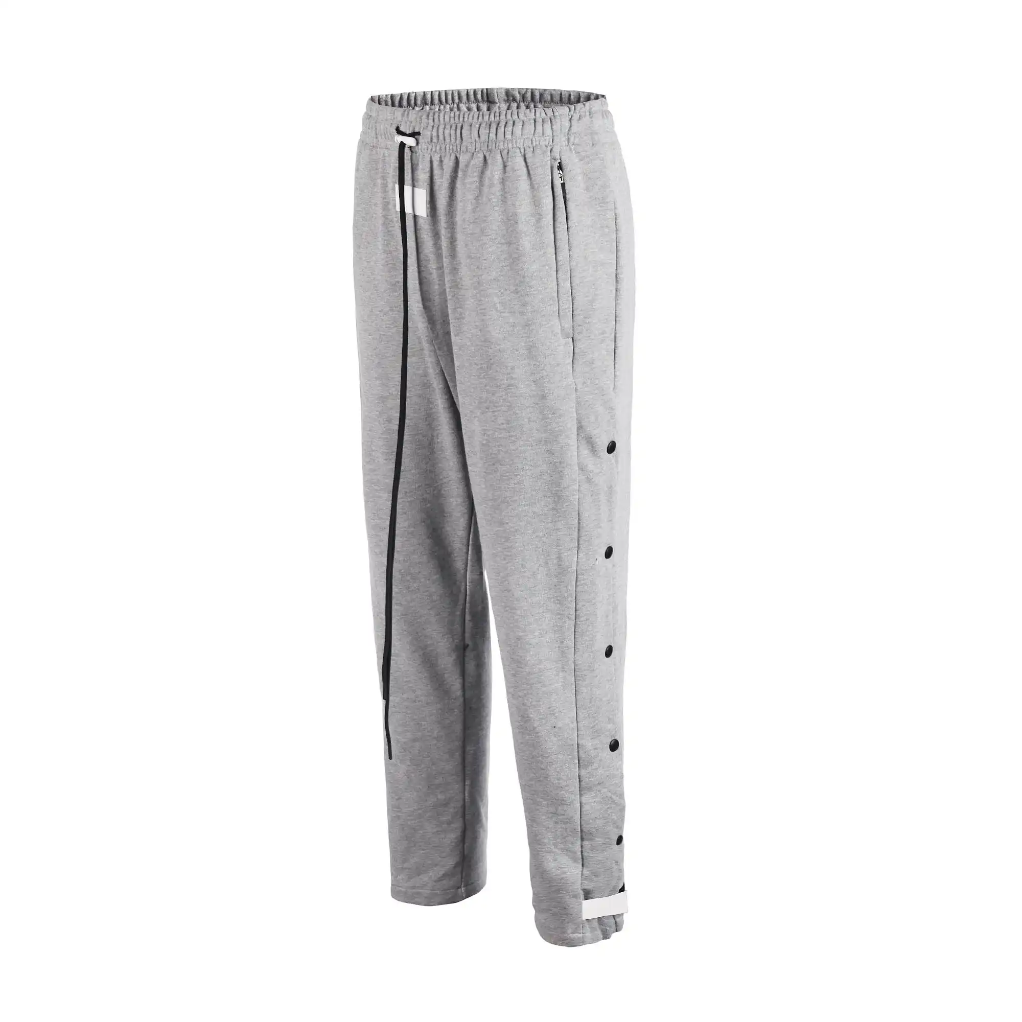 snap button track pants mens