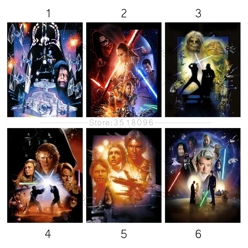 5D DIY Diamond Painting Star Wars Embroidery Diamond Painting Cross