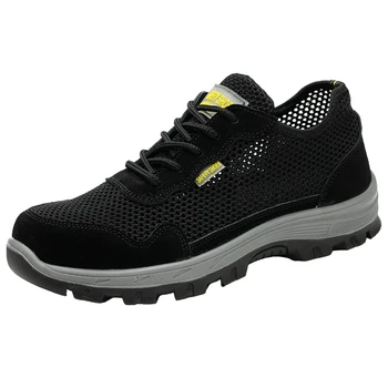 

big size men fashion steel toe caps working safety shoes summer construction worker sandals security boots zapatos de seguridad