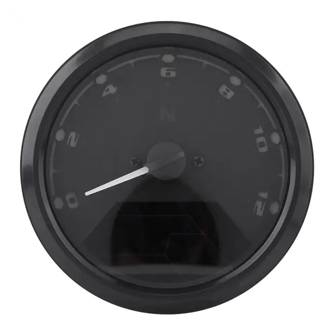 12000rmp Lcd Digital Speedometer Tachometer Gear Indicator