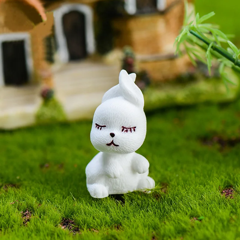 3pcs Artificial Rabbit Model Animal action Figures Miniature Figurine home Garden Dollhouse Decoration DIY Accessory toy gift 3pcs Artificial Rabbit Model Animal action Figures Miniature Figurine home Garden Dollhouse Decoration DIY Accessory toy gift