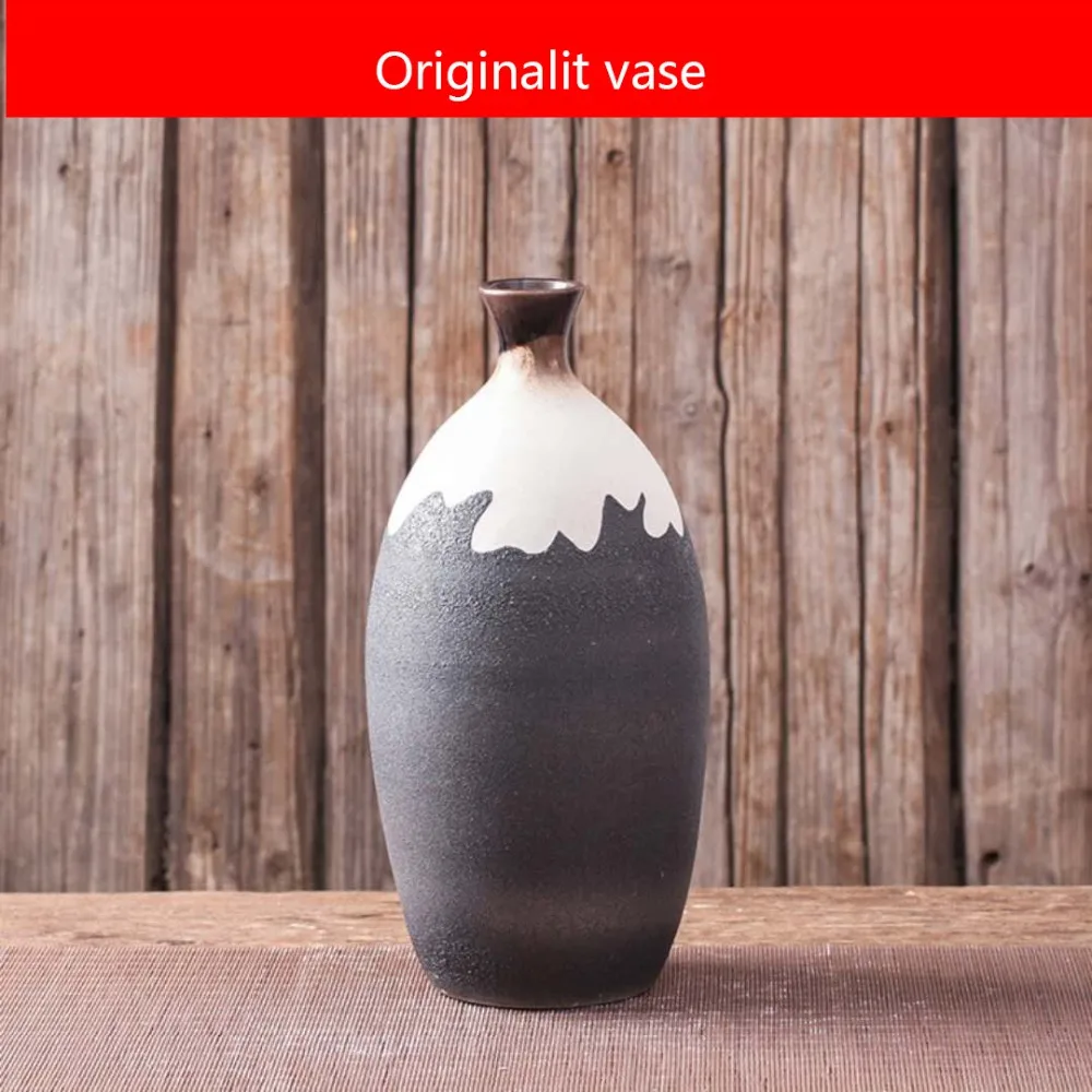 

Handmade creative coloured glazed vases, hand-painted handicrafts, soft ceramic vases