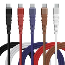 USB 2,0 1 м USB C плетеный нейлоновый Тип-C кабель USB к Тип Быстрая зарядка и супер-Скорость передачи данных для Xiaomi Mi5 LG и т. д