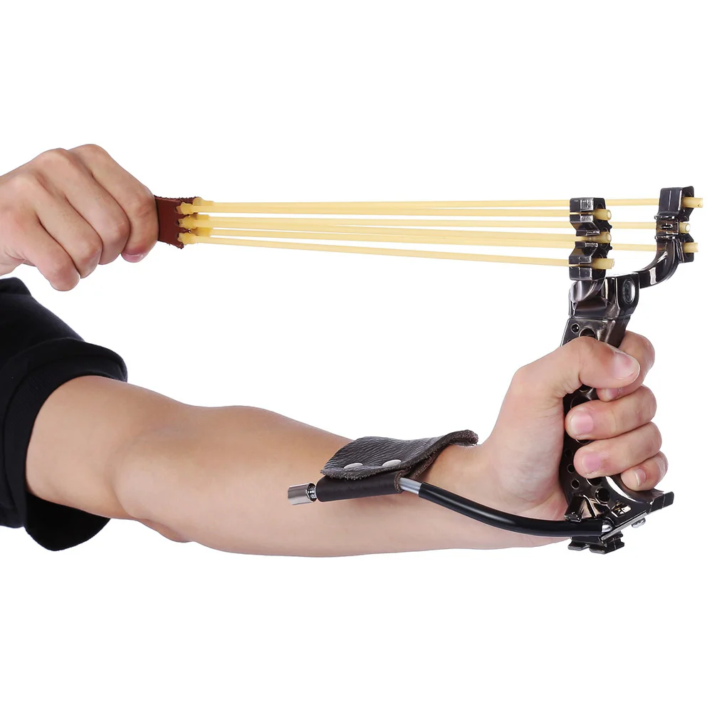 1pcs Rubber Bands Folding Powerful Hunting Bow & Arrow Wrist Slingshot Catapult Outdoor Games Equipment Hunting Slingshot Tools 1pcs Rubber Bands Folding Powerful Hunting Bow & Arrow Wrist Slingshot Catapult Outdoor Games Equipment Hunting Slingshot Tools
