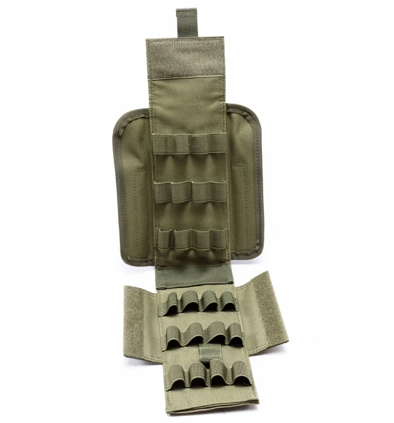CQC тактический страйкбол 25 круглый 12 калибровочных снарядов Reload журнал MOLLE сумка Военная охота 12GA патрон сумка