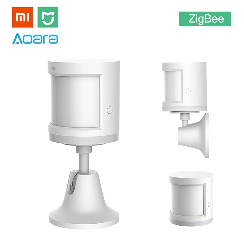 Xiaomi Aqara умный дом датчик человеческого тела устройство безопасности с держателем Стенд движение чувство светильник датчик интенсивности обнаружения