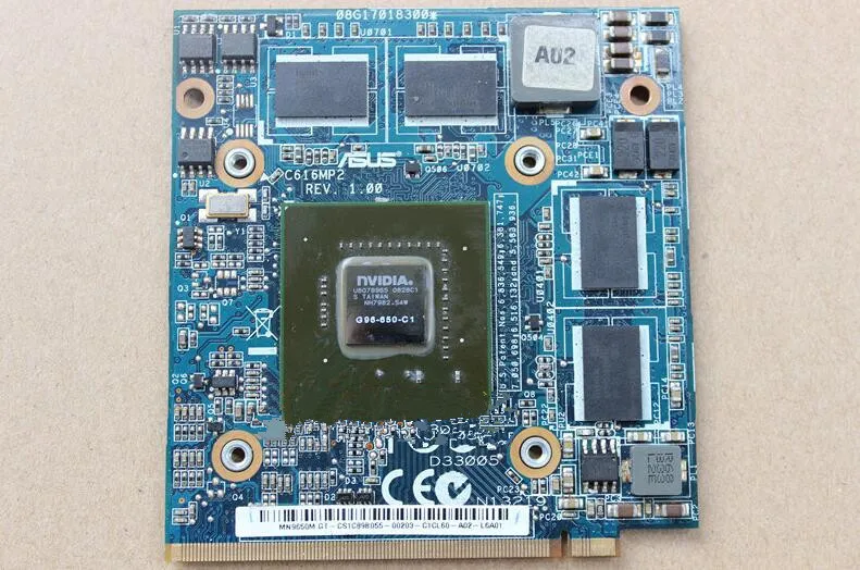 

9650M GT G96 650 C1 08G17018300 C616MMP2 REV 1.00 DDR2 VGA video card for Dell Alienware M5500 M5700 for ASUS C90S Series Laptop