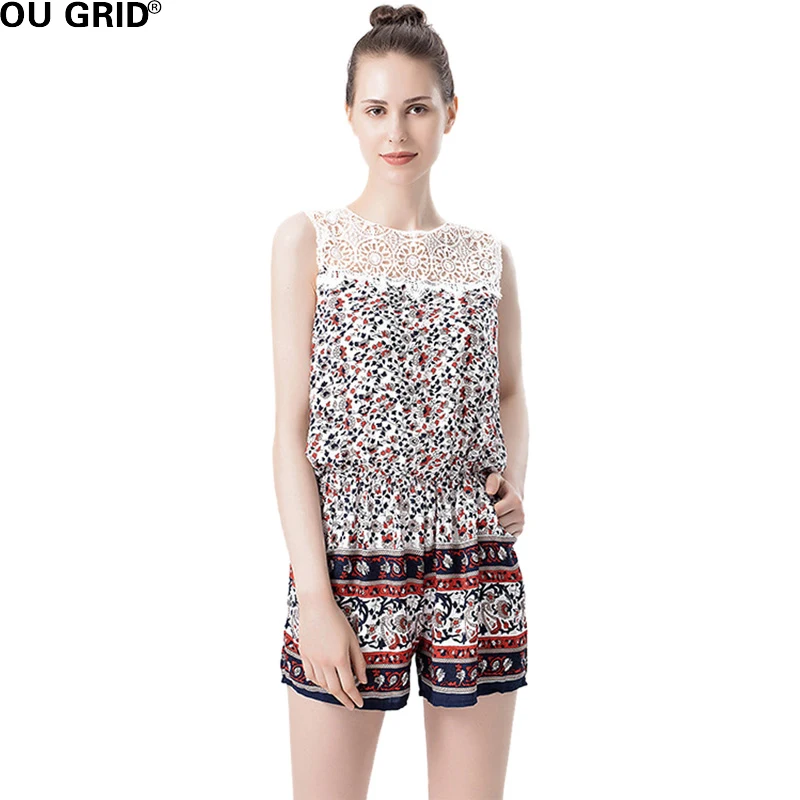 Sexy Summer Casual Wide Leg Jumpsuit Deep V Neck Spaghetti