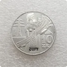 1964 Польша алюминий 10 злотых(20-летие Польской Народной Республики, пробный удар) копия монеты