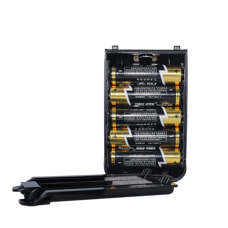 Wouxun 5xAA батарея чехол оболочка Пакет для Wouxun двухстороннее CB радио KG-UV8D/KG-UV8D Плюс/KG-UV8E рация черный