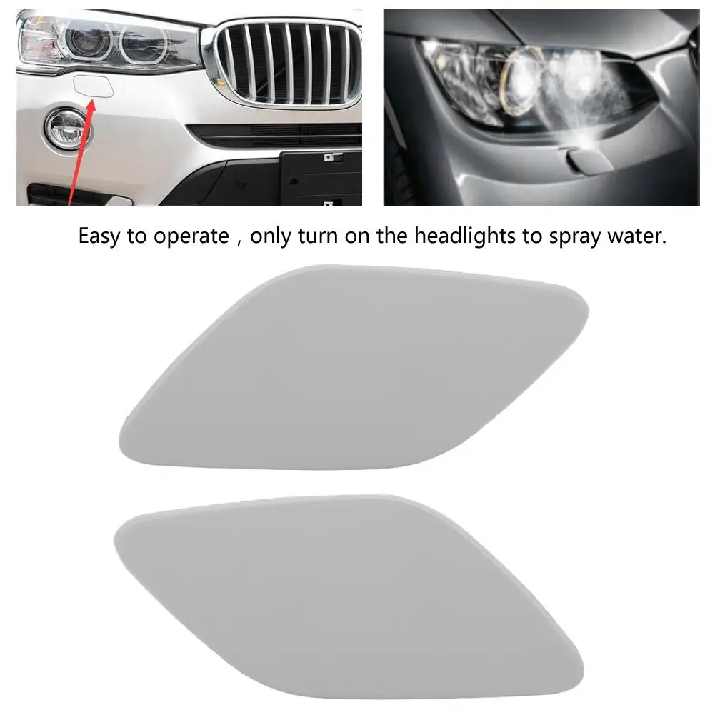 For BMW 3-Series E92 E93 Coupe Headlight Washer Cover Cap Lamp Flap Bumper Trim
