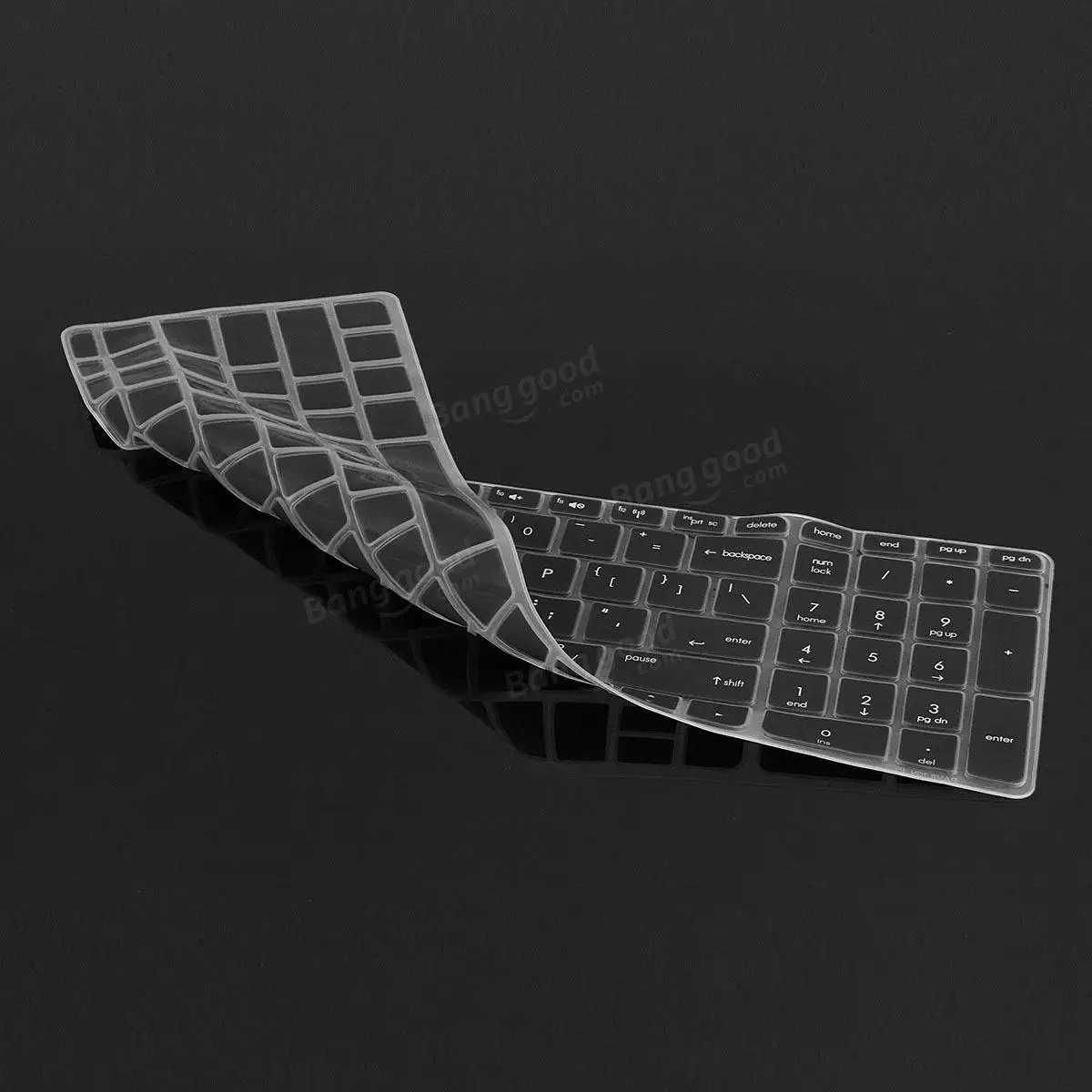 Transparent/Black/Blue/Purple/Rose Red Notebook Keyboard Protector Keyboard Cover for HP Pavilion 15