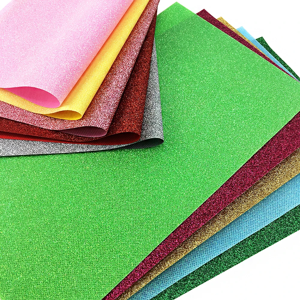 

david angie 20*34cm glitter Non-woven fabric patchwork for DIY Sewing Tissue Kids home textile Tilda Doll Cloth,c3291