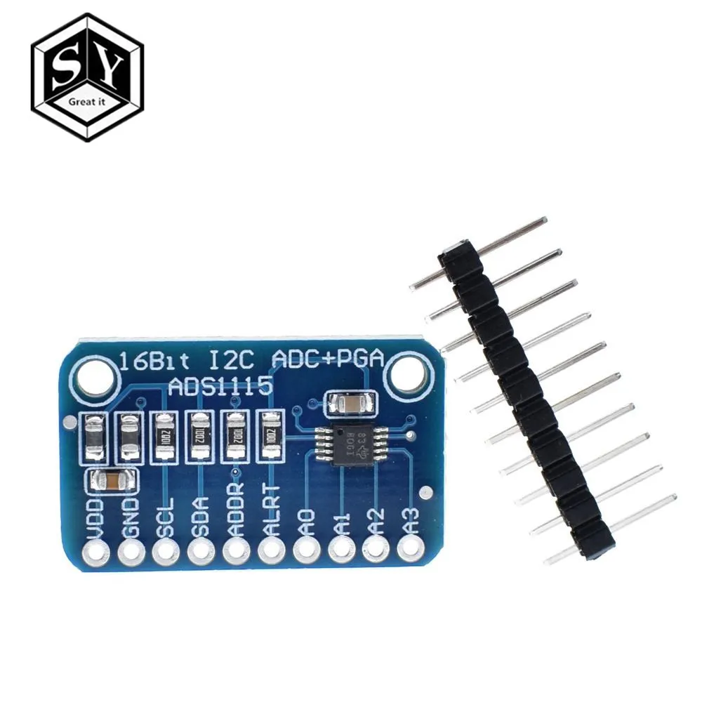 1 шт. Great IT 16 бит IEC ADS1115 модуль АЦП 4 канала с Pro усилителем усиления для Arduino RPi