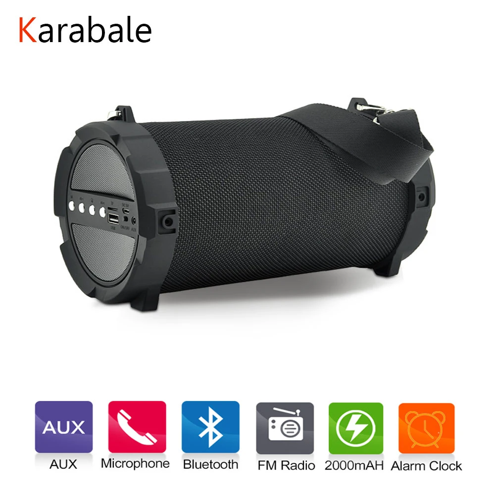 Karabale портативный наружный Bluetooth динамик будильник HIFI успокаивающий звук