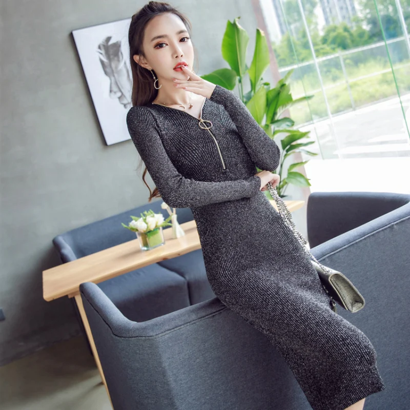 express v neck sweater dress