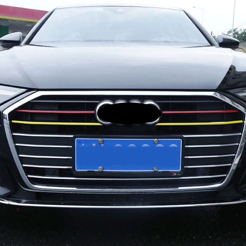 Carманго для Audi A6 автомобильный Стайлинг передняя капот средняя сетка бампер решетчатый каркас Стикеры для обклейки автомобиля внешние аксессуары