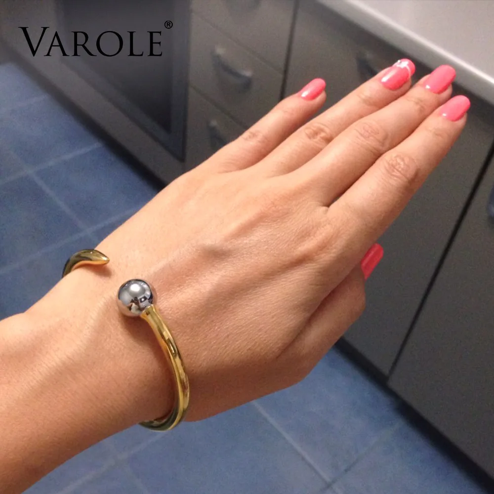 Gold Color Love Cuff Bangles, Varole Jewelry Bracelet