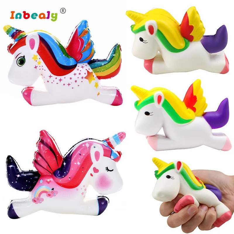 Новинка Kawaii Jumbo Squeeze Toys Детские красочные медленно поднимающиеся антистрессовые