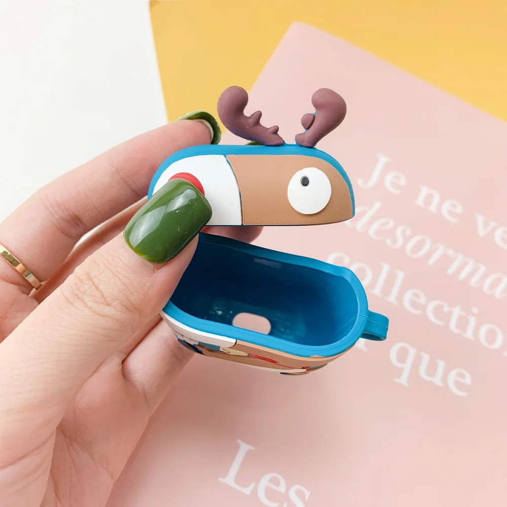 Силиконовый чехол elk wapiti Жираф фламинго для Airpods милый мультфильм идеальный дизайн для Apple Airpods2 Bluetooth наушники чехол