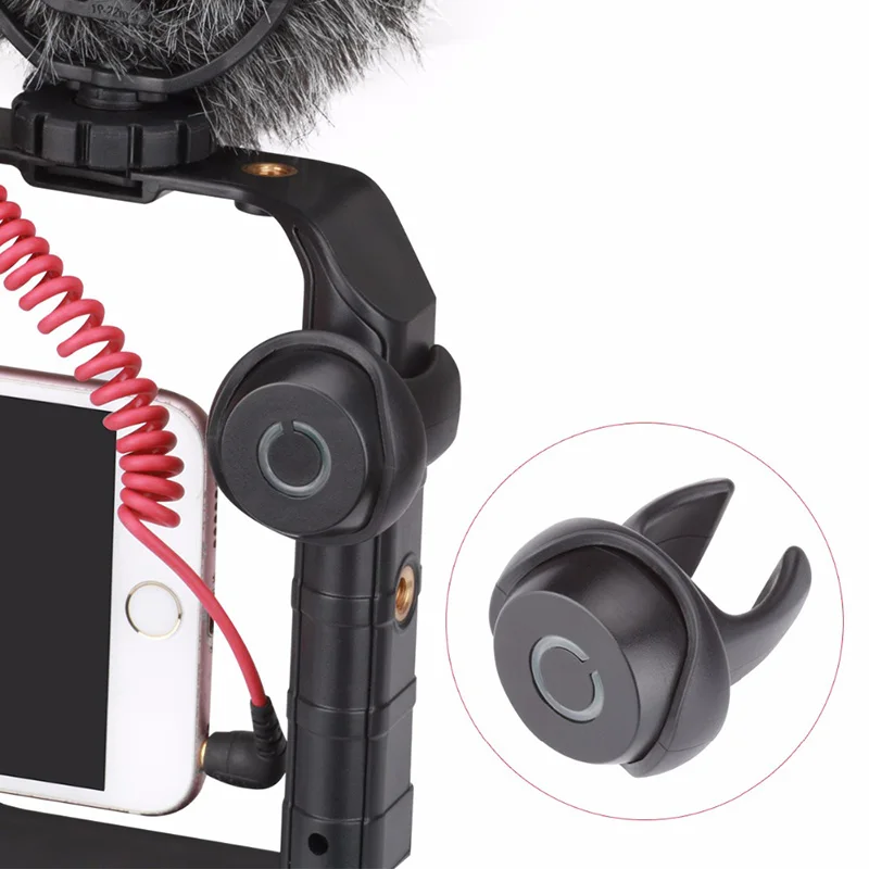 

Clip Wireless Shutter Bluetooth Remote Control Release for U-Rig iPhone X Smartphone Video Shooting SD998
