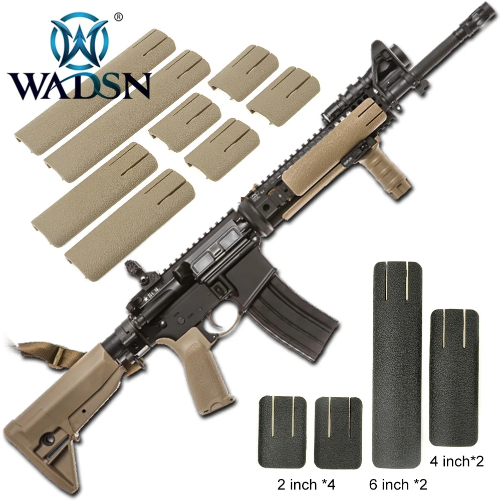 WADSN Airsoft рис Picatiny планка Вивера Обложка TD шрам Панель Комплектация Deluxe тактический аксессуары 8 шт./компл. направляющая для ствольной накладки крышка EX339