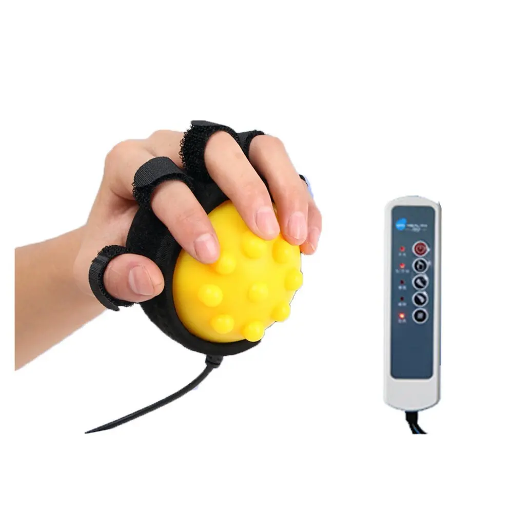 Mano Eléctrica de masaje bola compresa caliente golpe Hemiplejía dedo rehabilitación máquina de entrenamiento dedo equipo de recuperación