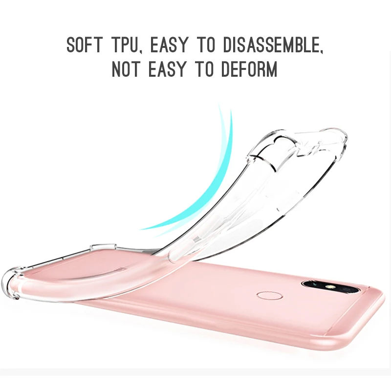 

Transparent Airbag Cover For Xiaomi Mi CC9 CC9E 8 8SE 6X A2 6A Mi play 9 SE Redmi GO NOTE 7A note6 Pro 6A S2 Note5 pro