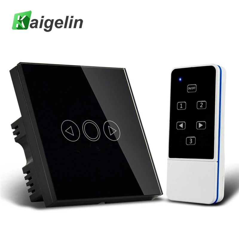

Kaigelin Smart LED Dimmer Switch Panel EU/ UK Standard with Remote Controller 110-240V Touch Sensor Screen Dimmer For LED Lamps