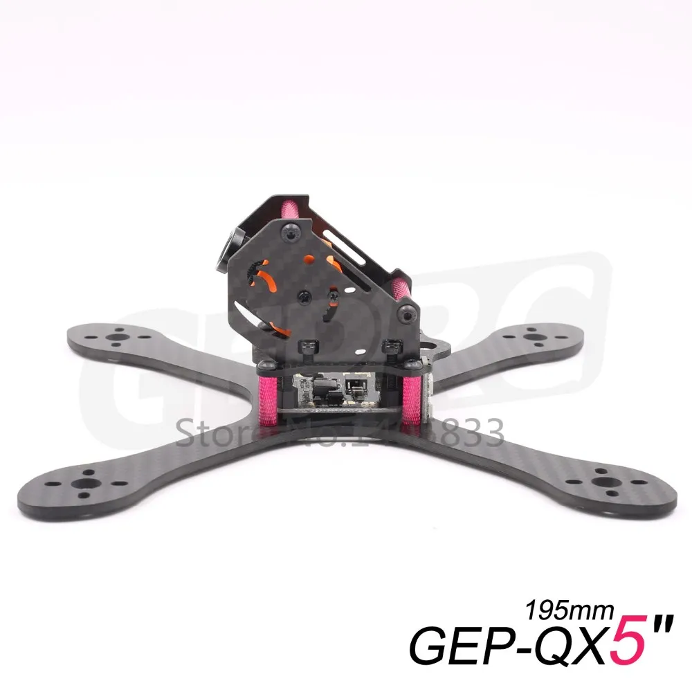 GEP-QX5 195 мм 3 K 3 мм 3,5 мм 4 мм углеродного волокна FPV рама с XT60 PDB для FPV гоночный Квадрокоптер fame