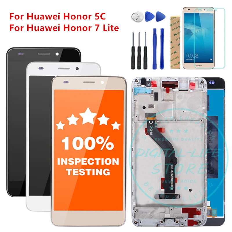 

LCD Display Screen Touch For Huawei Honor 5C Screen digitizer assembly with Frame for Honor 7 Lite GT3 Replacement Repair Parts