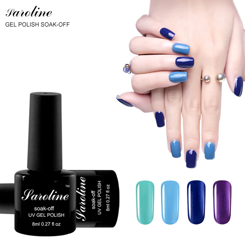 

Saroline Ordinary Color Nail Polish Semi Permanent Varnish 29 COLORS French Manicure Gel Art Nail Gel Polish UV LED Gel Polish