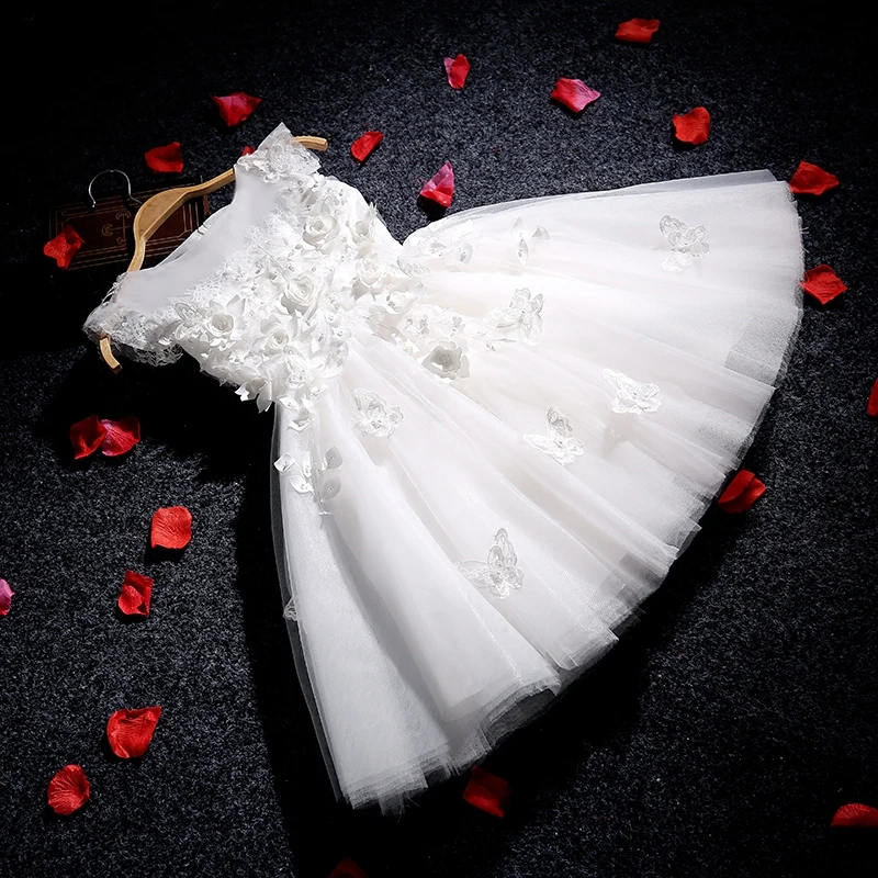 Bead 3D Flower Girl Summer Dress Dresses for Weddings Formal Prom Kids First Holy Communion | Детская одежда и обувь