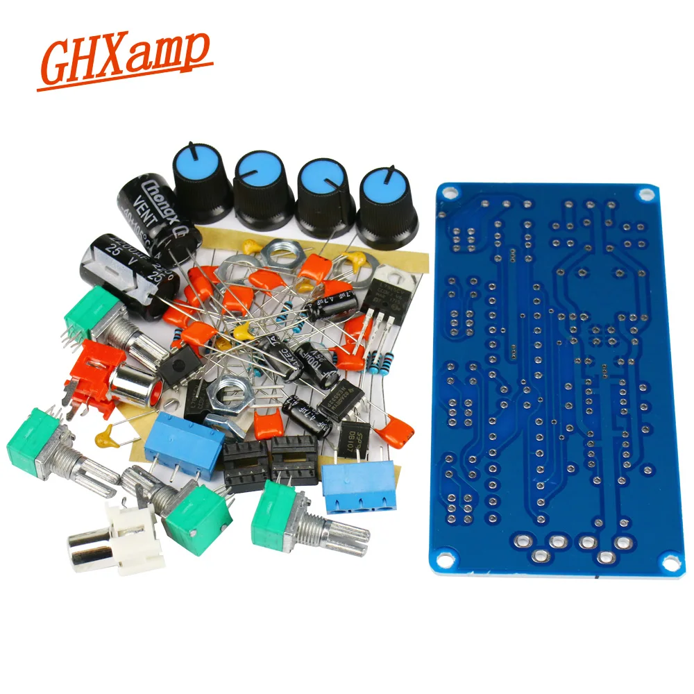 مكبر للصوت NE5532 Preamp المضخم أطقم حجم لهجة لوحة تحكم التريبل المدى المتوسط باس EQ DIY المزدوج AC 12 V-18 V مكبر للصوت NE5532 Preamp المضخم أطقم حجم لهجة لوحة تحكم التريبل المدى المتوسط باس EQ DIY المزدوج AC 12 V-18 V