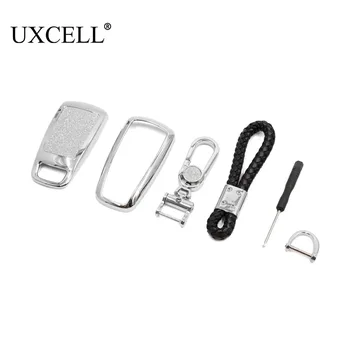 

UXCELL Silver Tone Key Shell Remote Key Skin Cover Case Set for Audi Q7