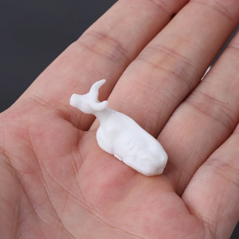 OOTDTYT новинка 10 шт. 1:87 Diy хо масштаб белая корова модель расположения поезда