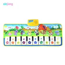 100x36 см детский коврик музыкальный коврик для пианино и 8 инструментов тон Ранние развивающие игрушки для детей пианино игрушки подарок}