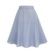 Droppshiping Для женщин ретро тянущиеся леггинсы-юбка для маленьких Высокая Талия однотонный расклешенное плиссированное платье с коротким и широким подолом миди летняя юбка BFJ55