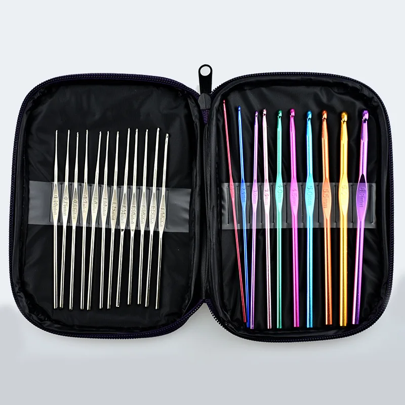 

22pcs Metal Crochet Weaving Pins Set of Knitting Needles for Sale Knit Set Sweater Gloves Needlework Sewing Tools