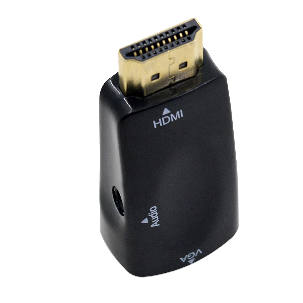 Преобразователь CHIPAL HD 1080P HDMI в VGA адаптер с аудиокабелем 3 5 мм HDMI2VGA для ПК планшета