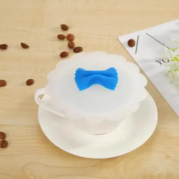 

Bowknot Silicone Cup Cover Heat Resistant Sealed Cap Leakproof Cups Lid Cup Accessories E5M1