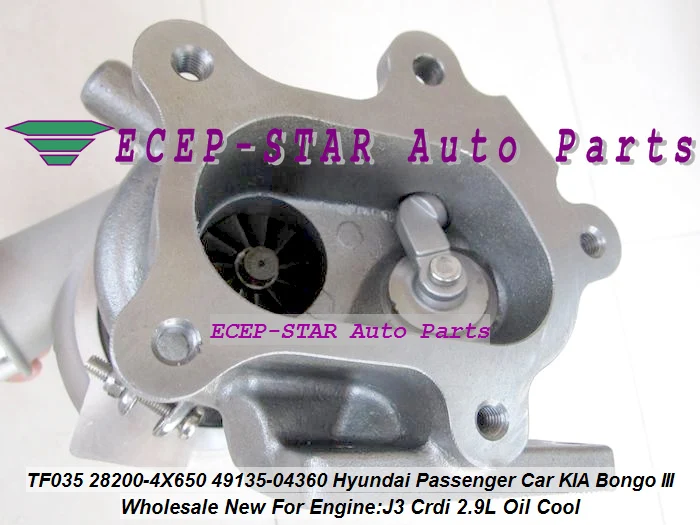 Turbo TF035HM 28200-4X650 282004X650 49135-04360 49135 04360 For Hyundai Passenger Car For KIA Bongo III Truck J3 Crdi 2.9L Oil (5)